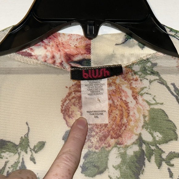 Sheer rose print duster - Picture 5 of 5